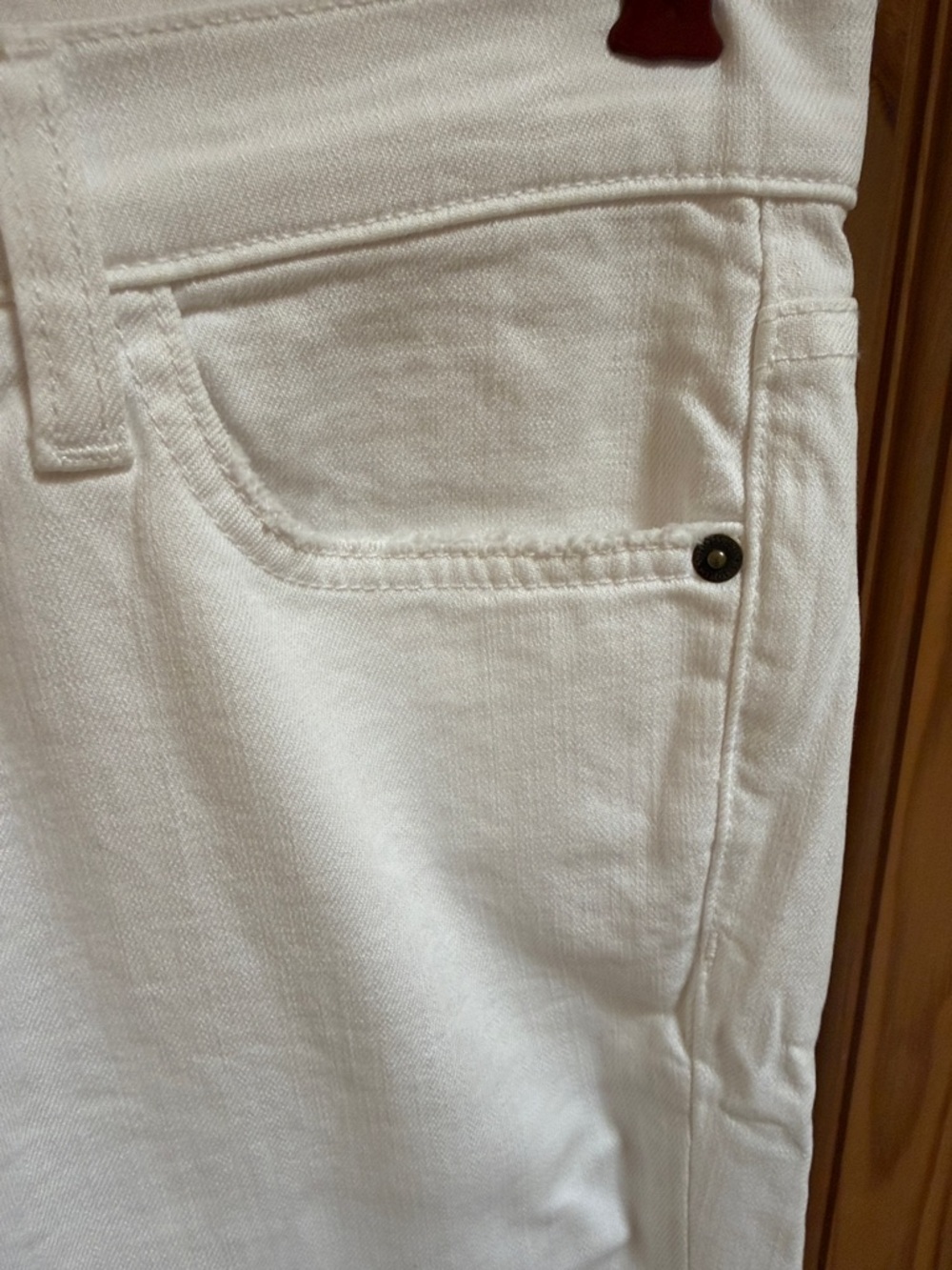 NWT! Current/Elliott White Skinny Jeans with Subtle Knee Slits - Picture 2 of 11